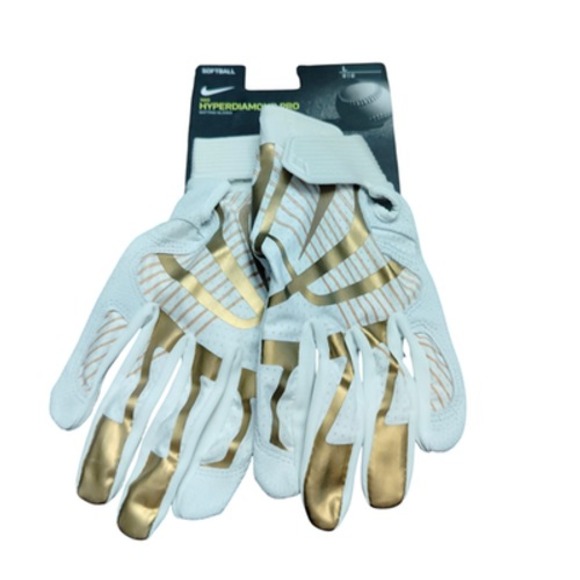 Nike Hyperdiamond Pro Batting Gloves Large Softball Fastpitch New Grip - Picture 1 of 3
